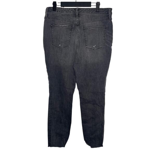 Universal Thread Womens Jeans Size 12 Gray Distressed High Rise Skinny Leg - Picture 2 of 16